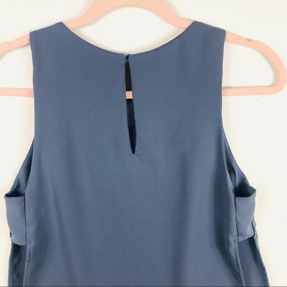 ASTR Top aide cutouts Blue tank top - Picture 5 of 7